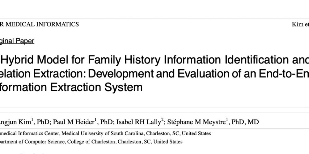 A Hybrid Model for Family History Information Identification and Relation Extraction: Development and Evaluation of an End-to-End Information Extraction System