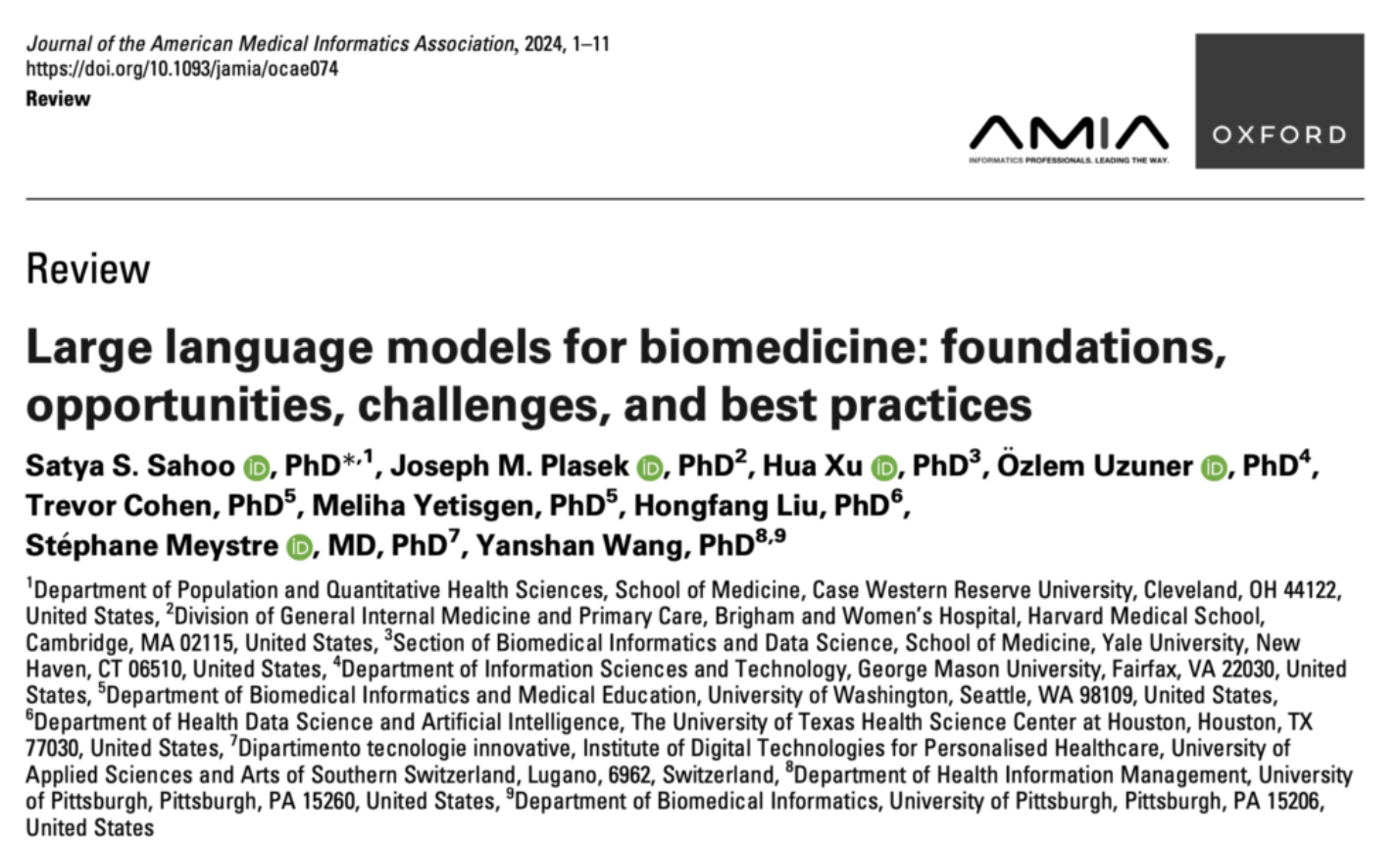 Large language models for biomedicine: foundations, opportunities, challenges, and best practices