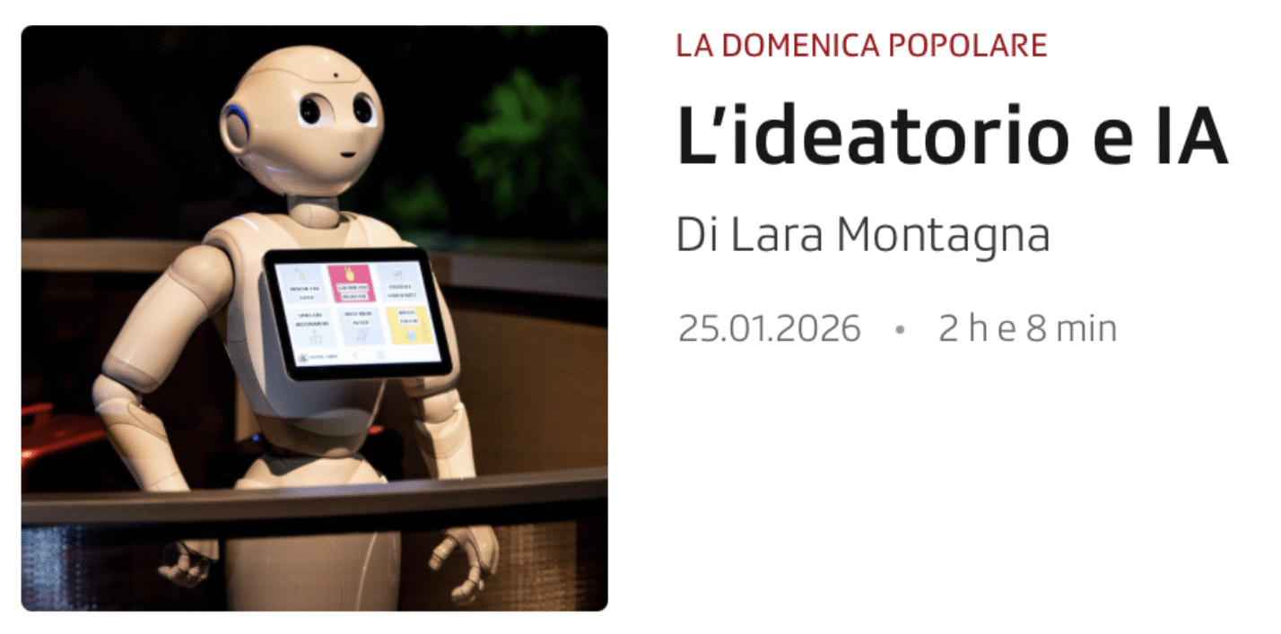 Participation in the “Domenica Popolare” radio program